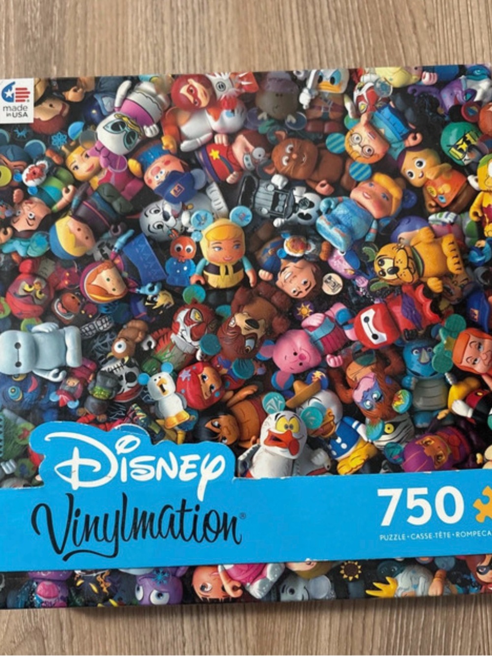 Disney Vinylmation 750-Piece Puzzle - Bright Multicolor Character Collage
